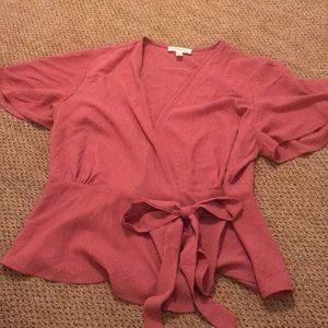 Light pink, blush blouse